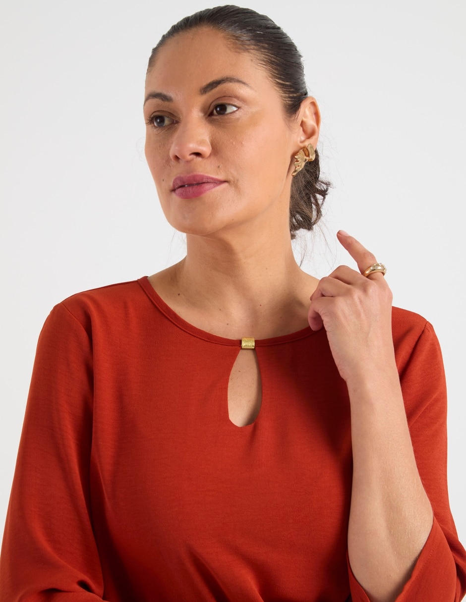 Blusa Damaia Atelier manga 3/4 para mujer