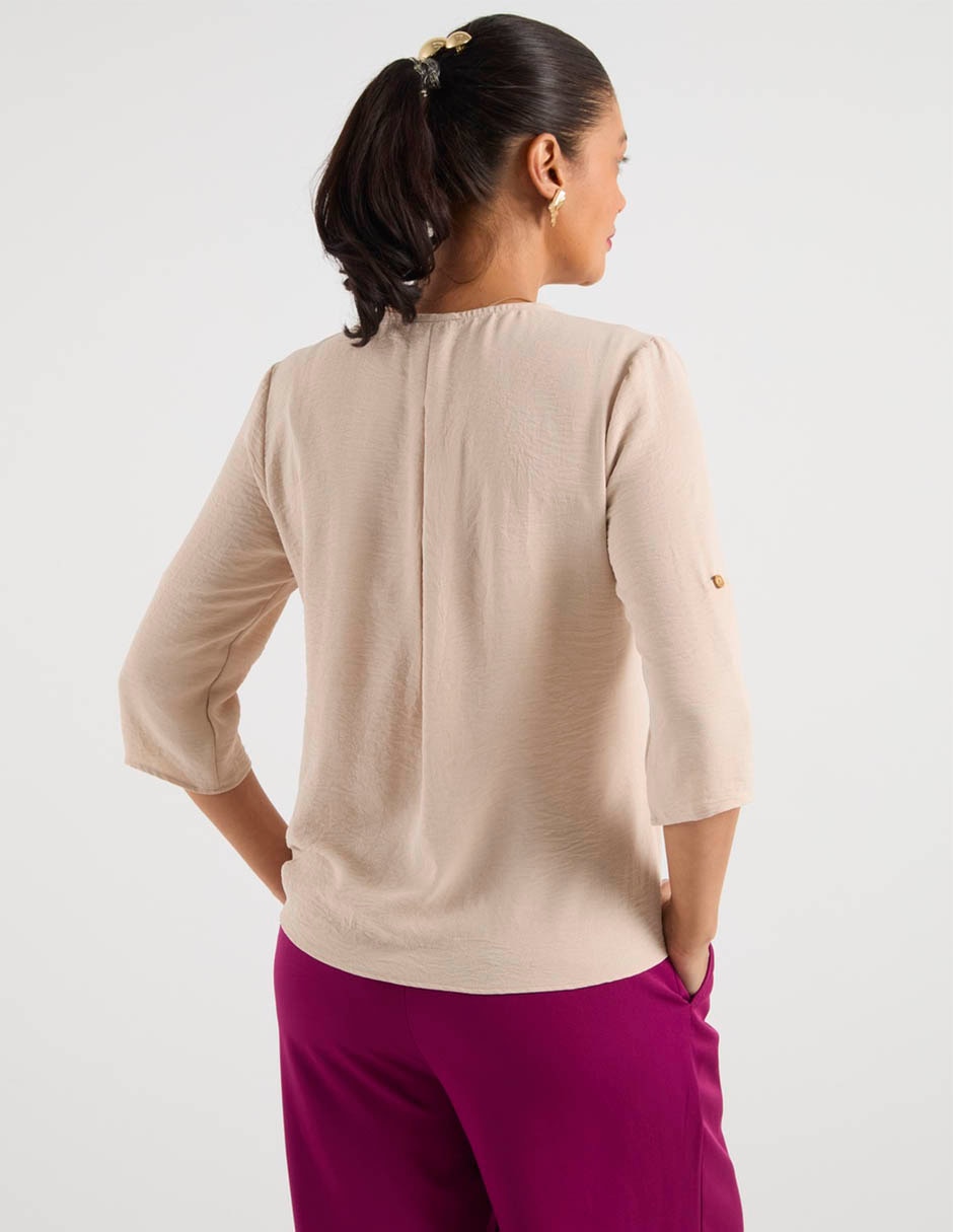 Blusa manga 3/4 para mujer 11