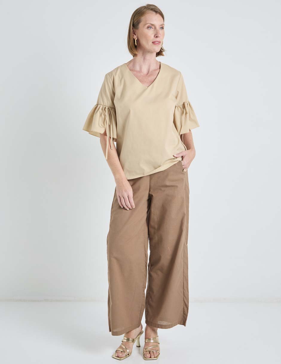 Pantalón relaxed loren's amplio para mujer 3