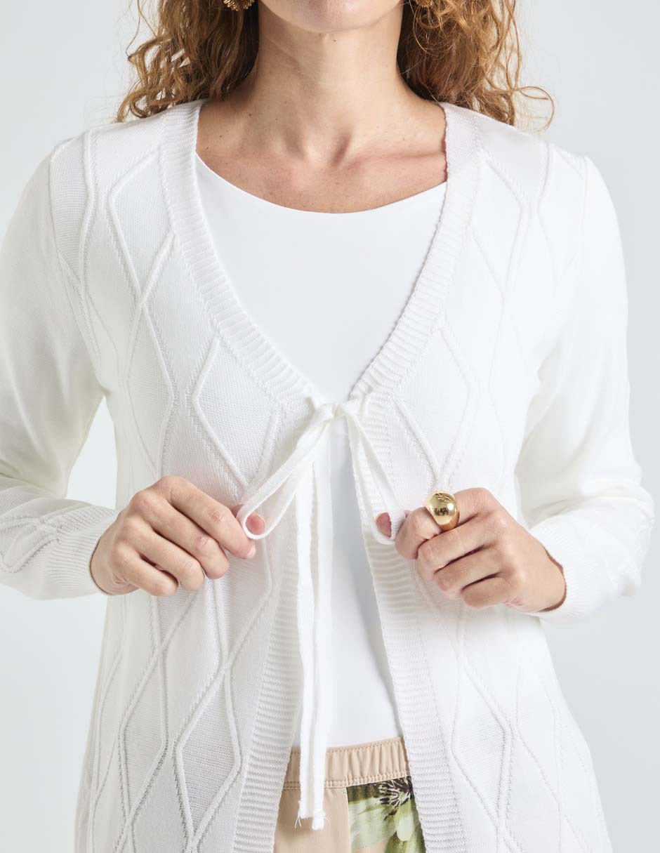 Suéter Loren's cuello abierto para mujer