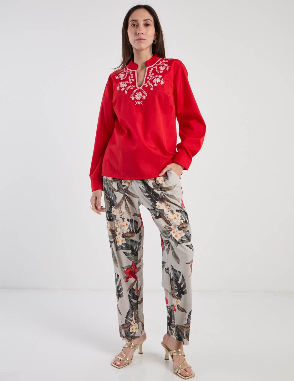 Blusa manga larga para mujer 8