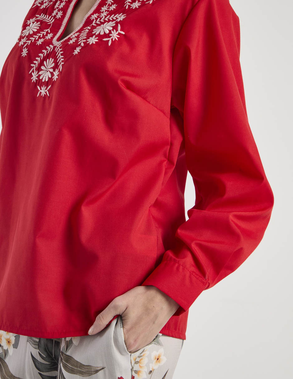 Blusa manga larga para mujer 10