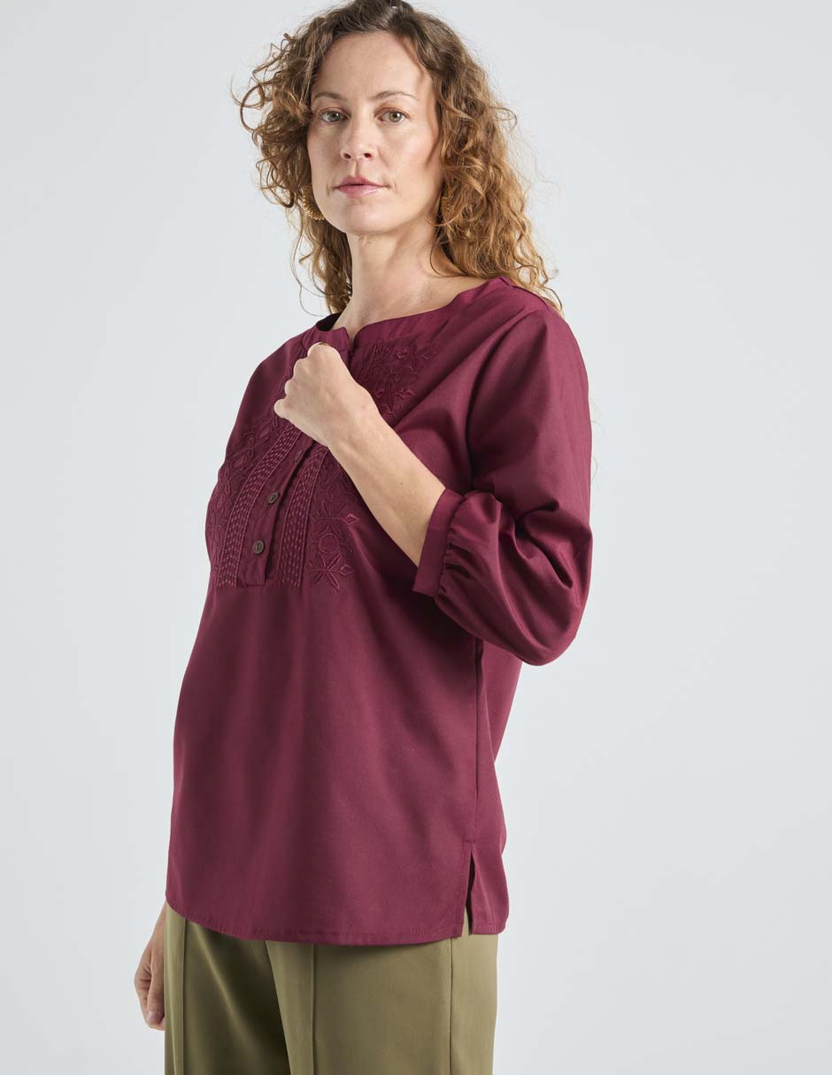 Blusa Loren's manga 3/4 para mujer