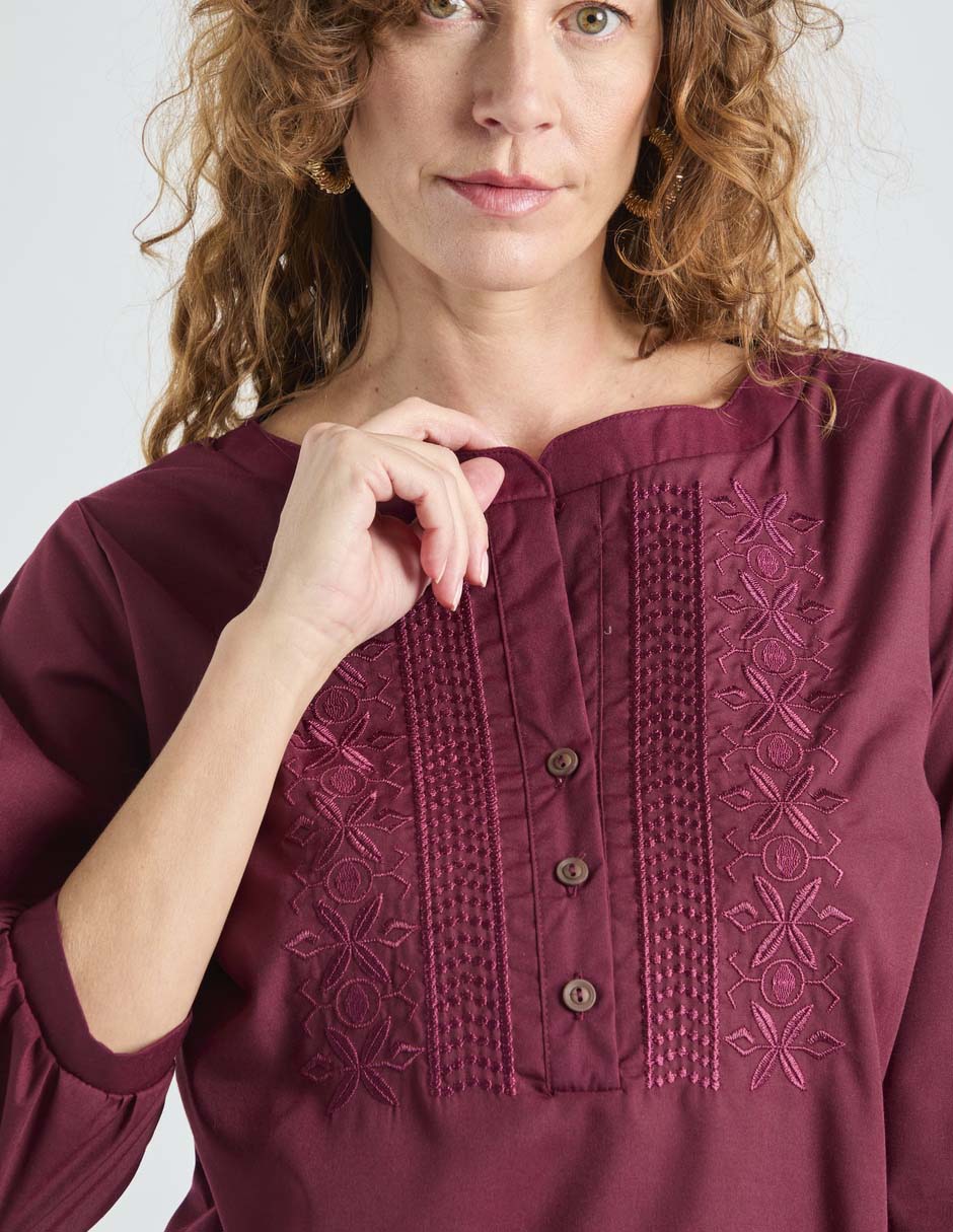 Blusa Loren's manga 3/4 para mujer