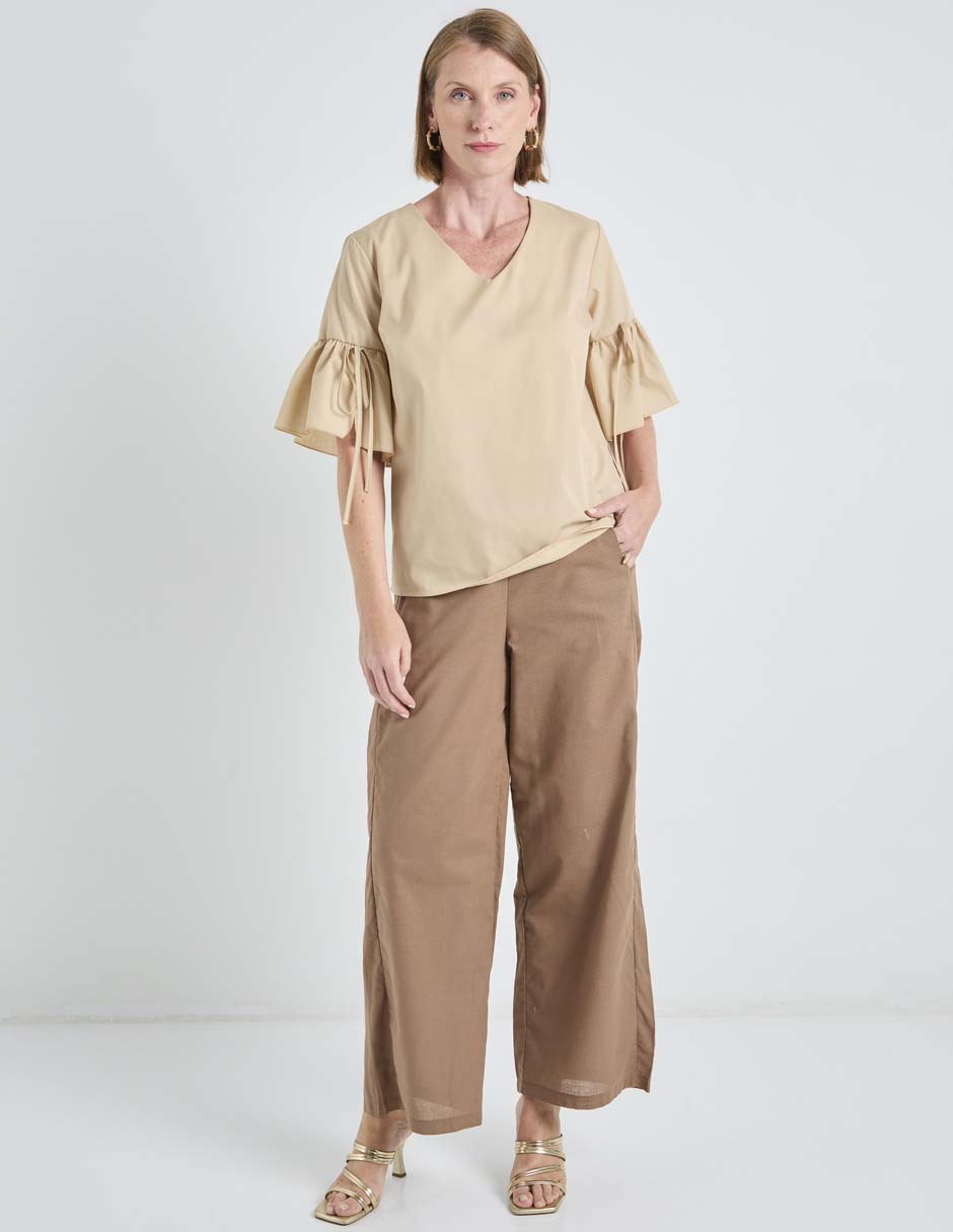 Blusa Loren's manga al codo para mujer