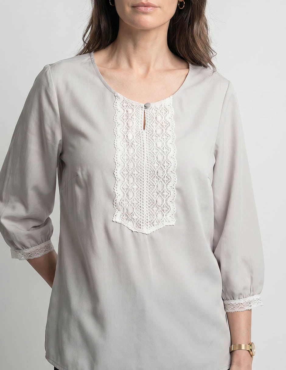 Blusa manga 3/4 para mujer 3