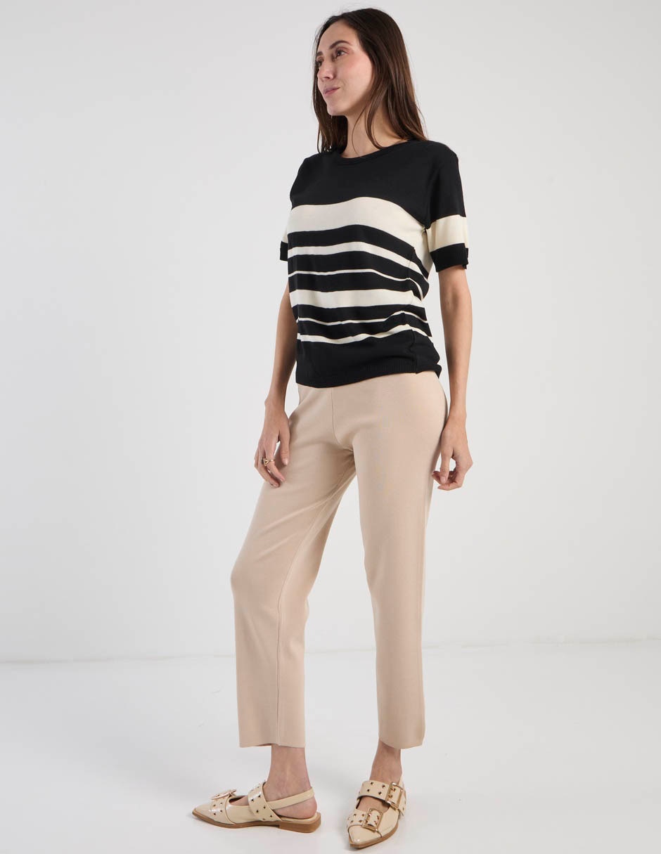Playera manga corta Lorens cuello redondo para mujer