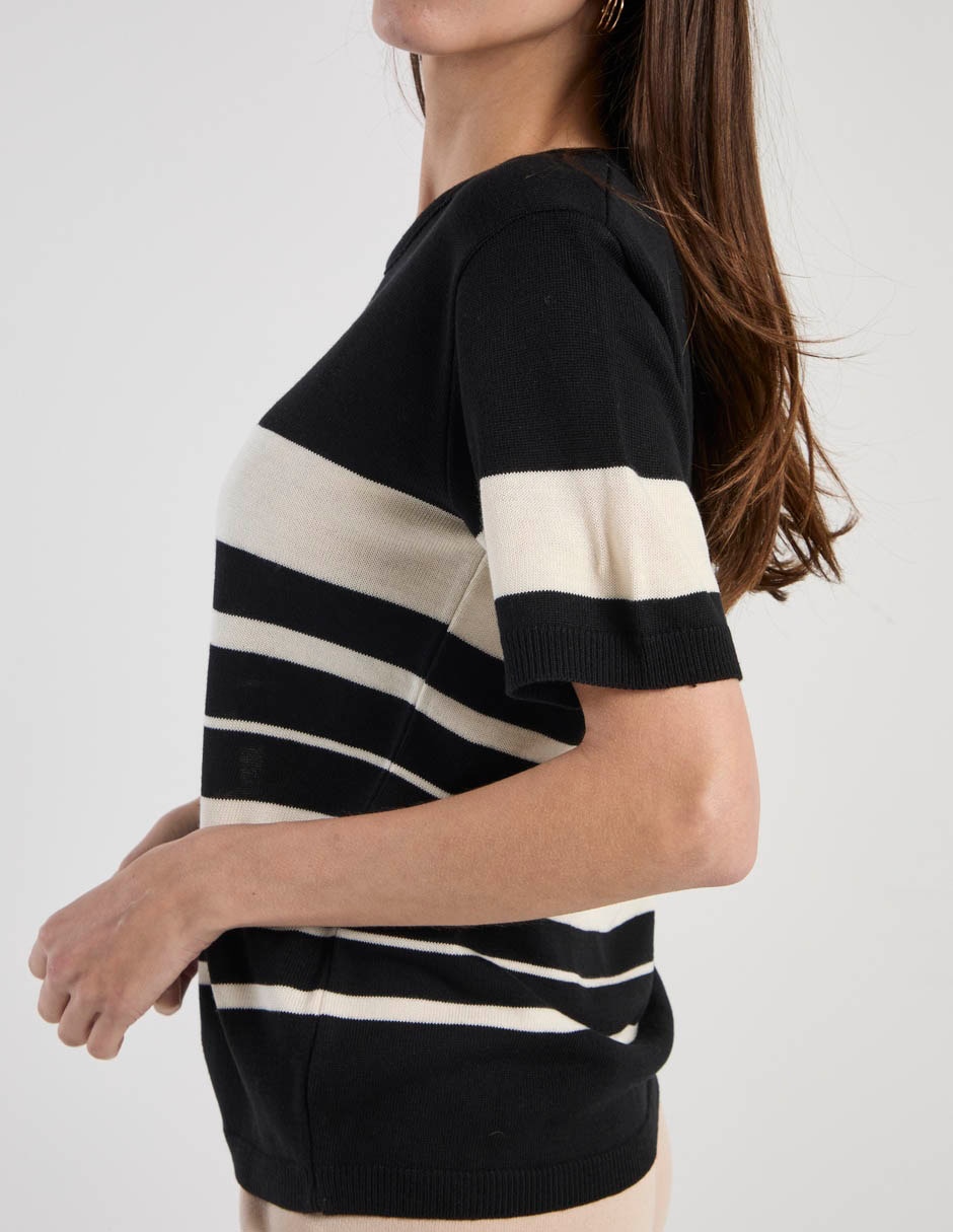 Playera manga corta Lorens cuello redondo para mujer