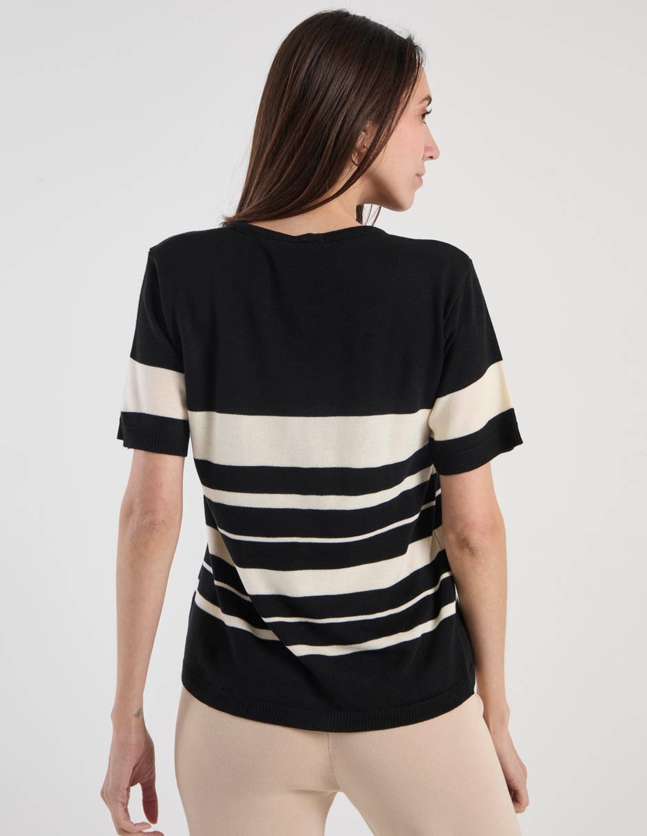 Playera manga corta Lorens cuello redondo para mujer