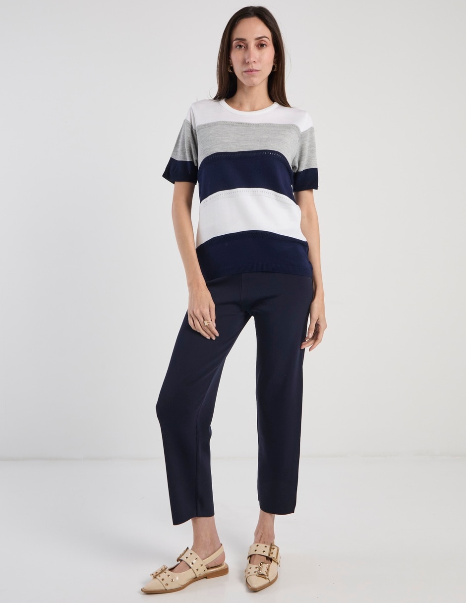 Playera manga corta Lorens cuello redondo para mujer
