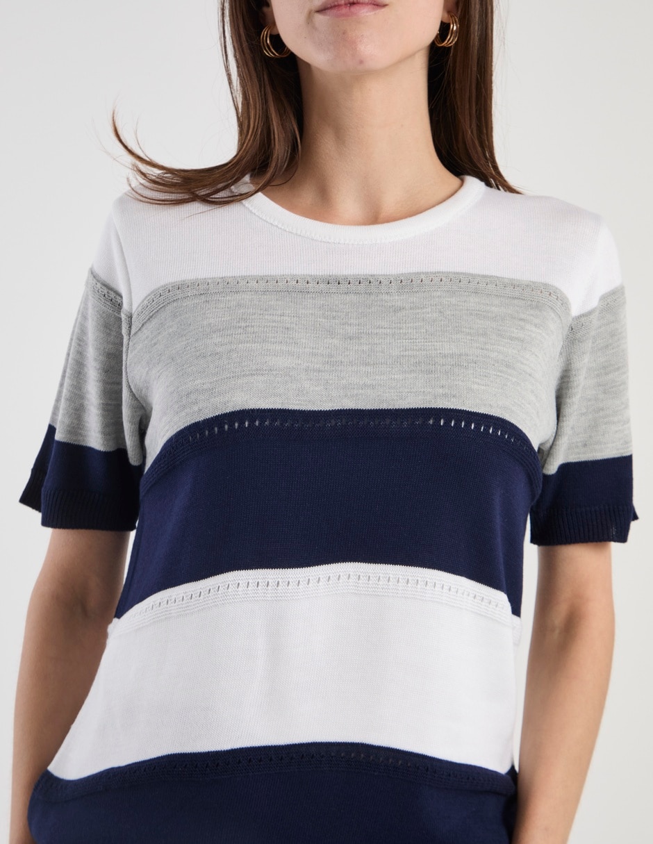 Playera manga corta Lorens cuello redondo para mujer