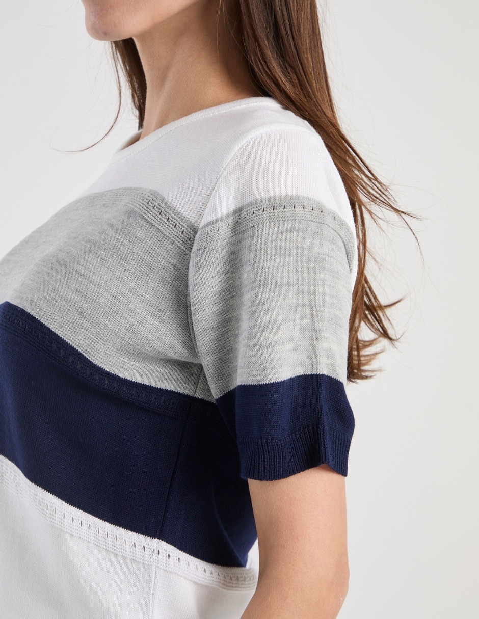 Playera manga corta Lorens cuello redondo para mujer