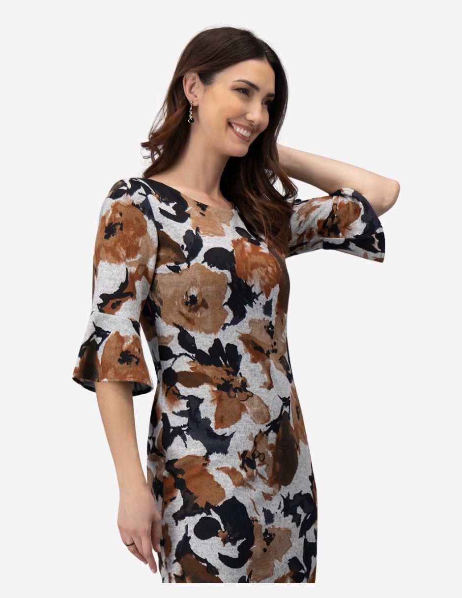 Vestido a la rodilla casual para mujer