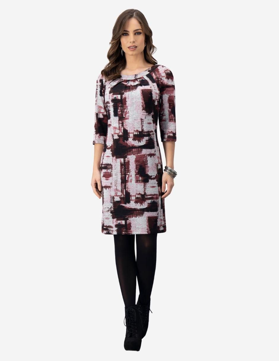 Vestido a la rodilla casual para mujer