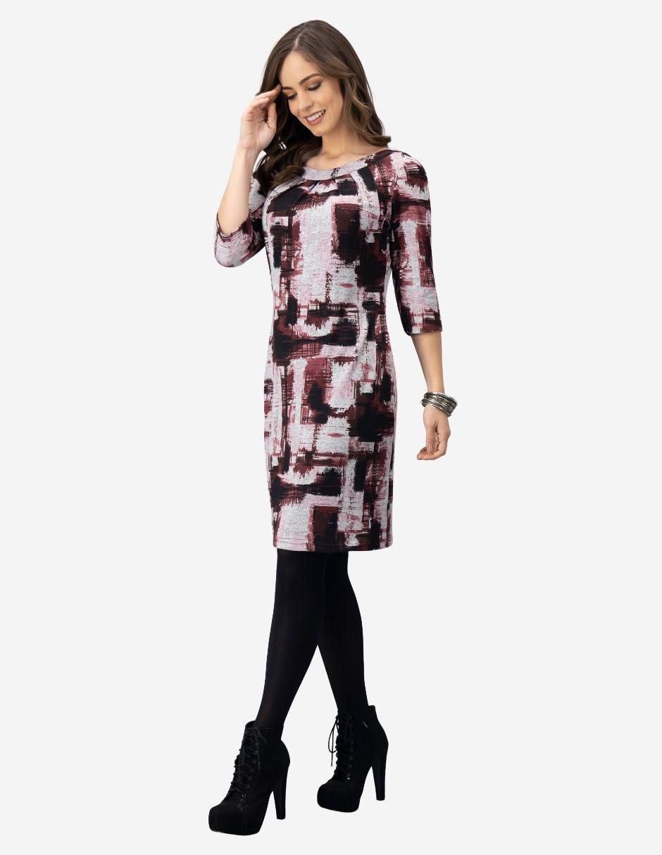 Vestido a la rodilla casual para mujer