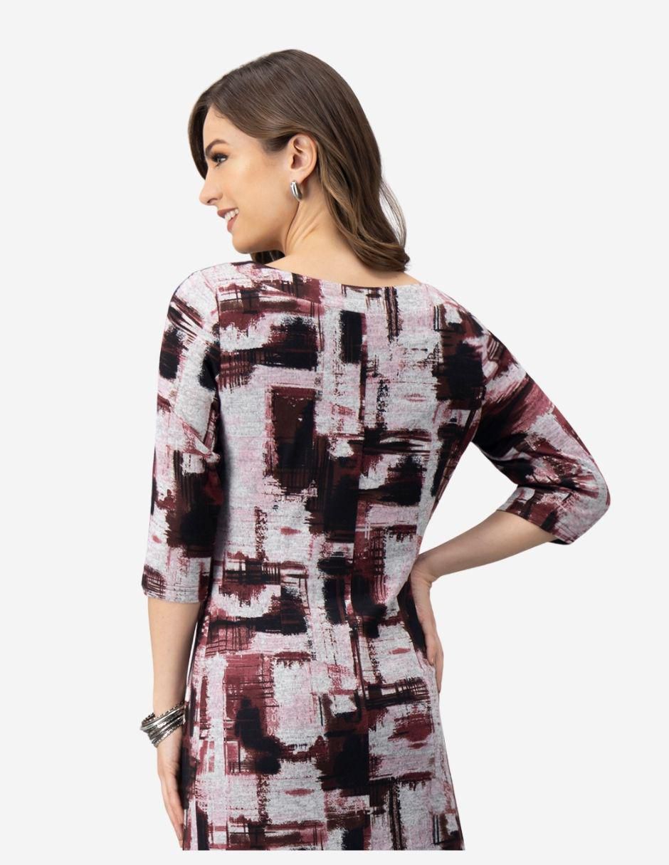 Vestido a la rodilla casual para mujer