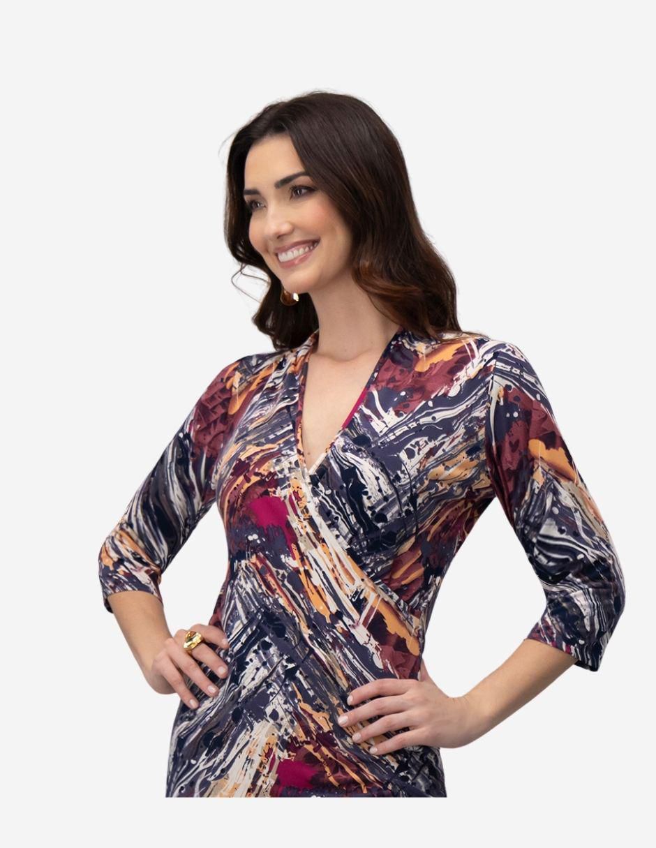 Vestido a la rodilla casual para mujer
