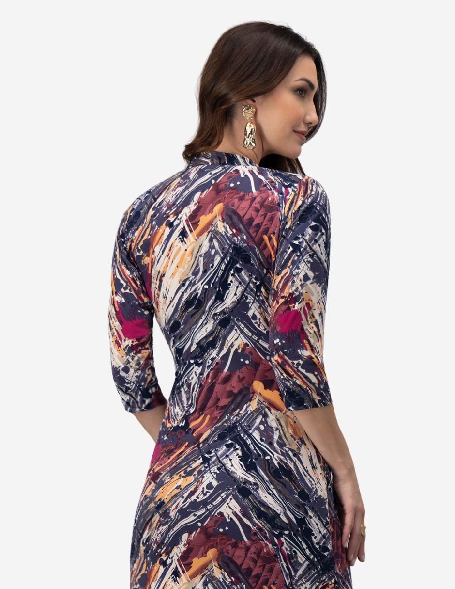 Vestido a la rodilla casual para mujer
