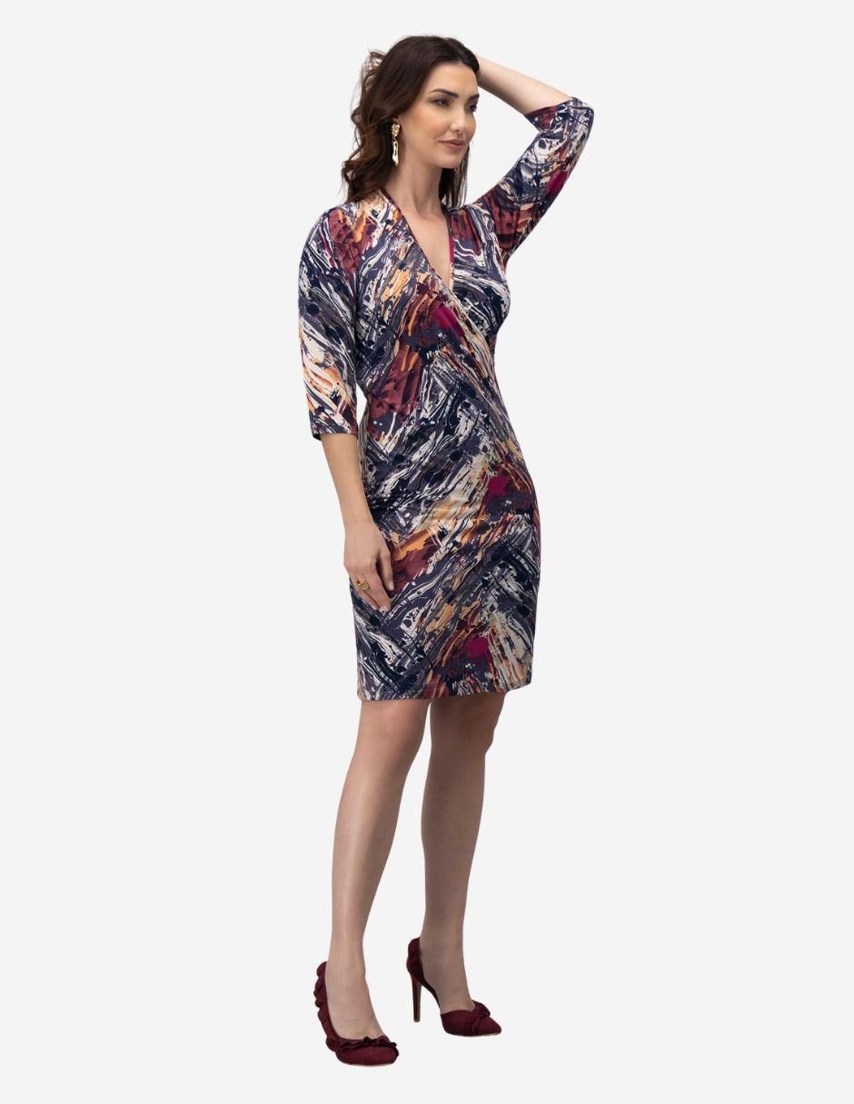 Vestido a la rodilla casual para mujer