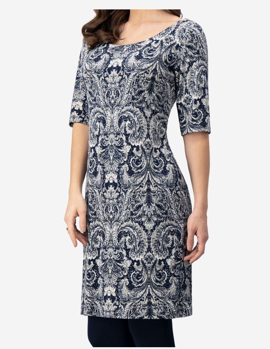 Vestido a la rodilla casual para mujer