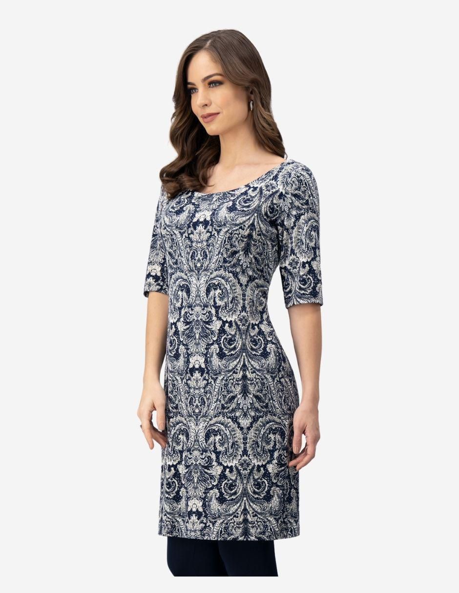 Vestido a la rodilla casual para mujer