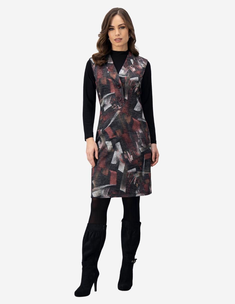 Vestido a la rodilla casual para mujer