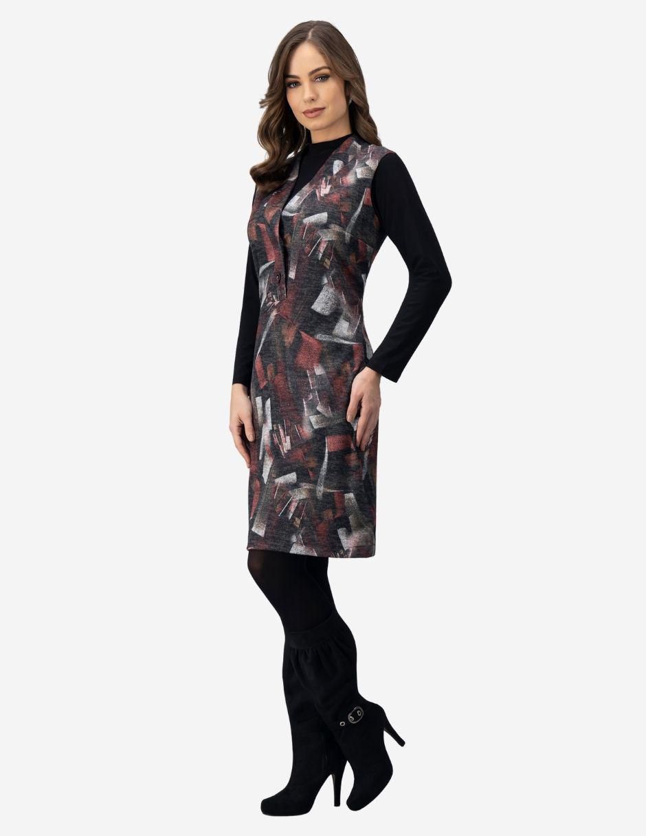 Vestido a la rodilla casual para mujer