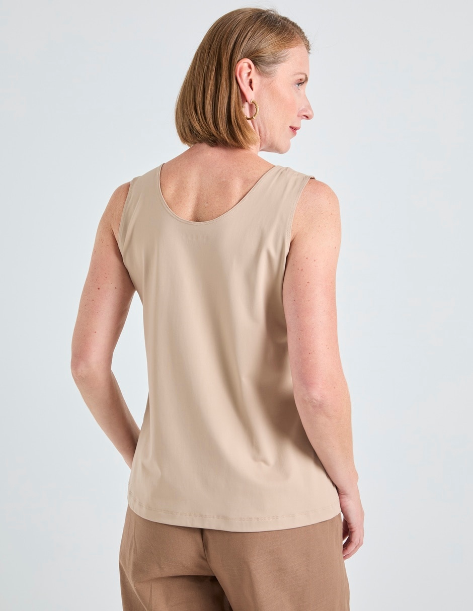 Top cuello redondo tirante ancho 6