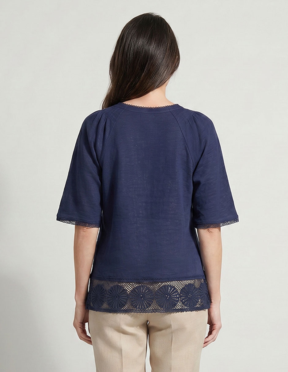 Blusa manga corta para mujer 3