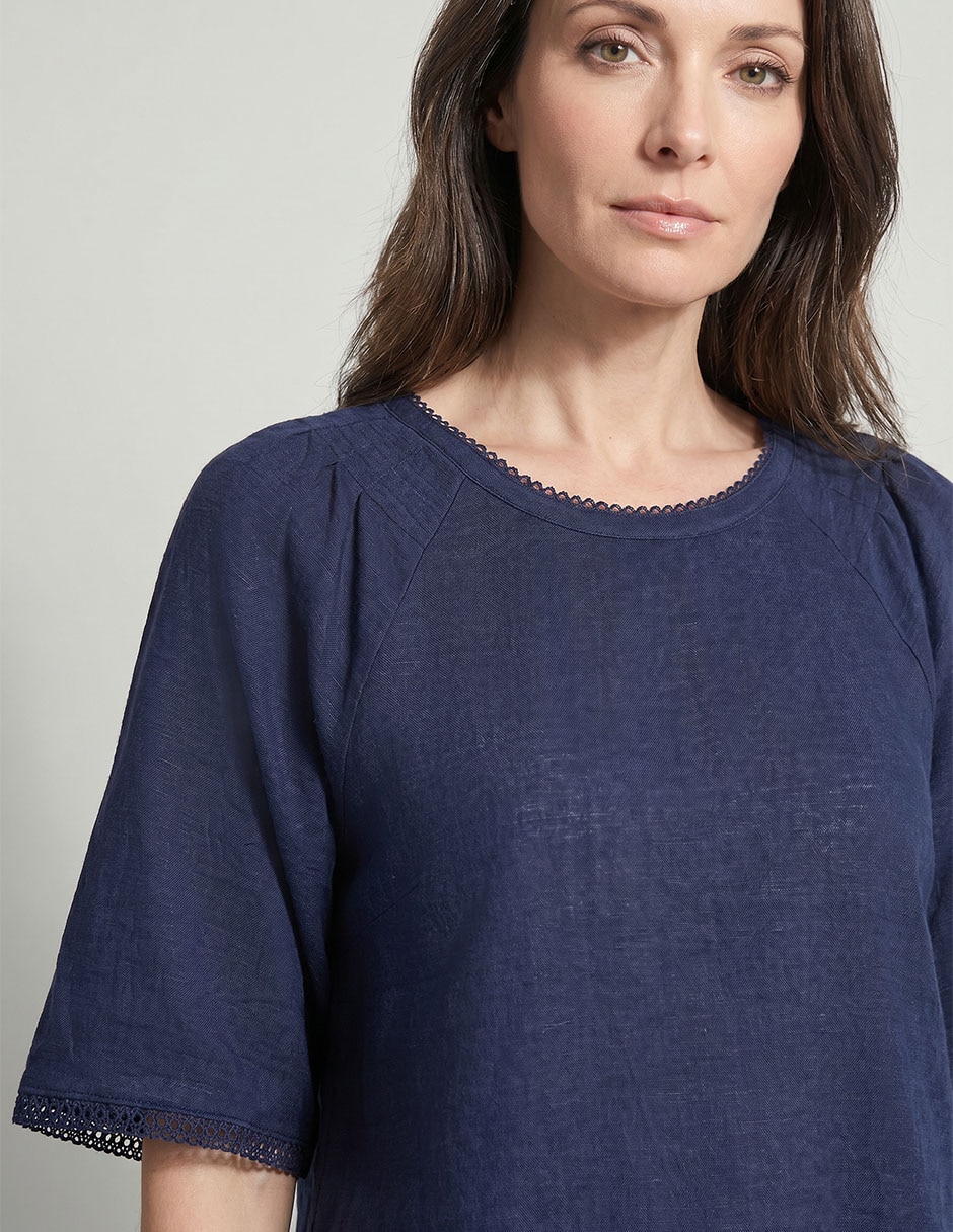 Blusa manga corta para mujer 4