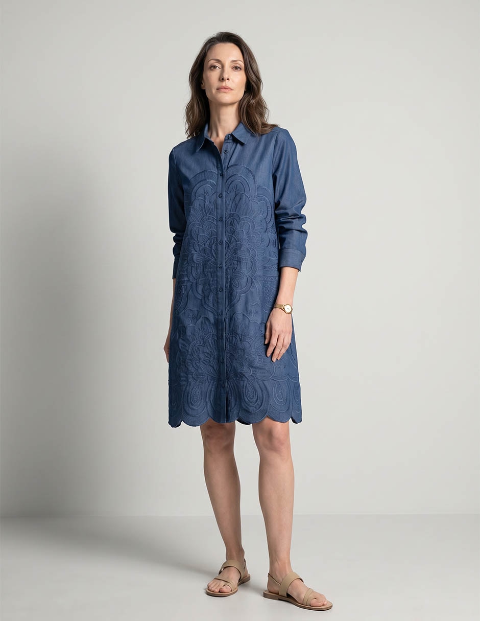 Vestido manga con puño para mujer Vestido manga con puño para mujer