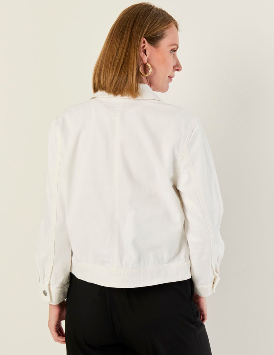 Chamarra casual de algodón para mujer 2