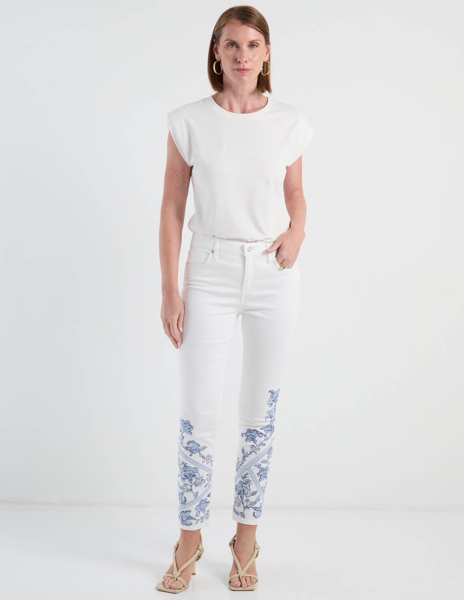 Jogger capri slim cintura para mujer 3
