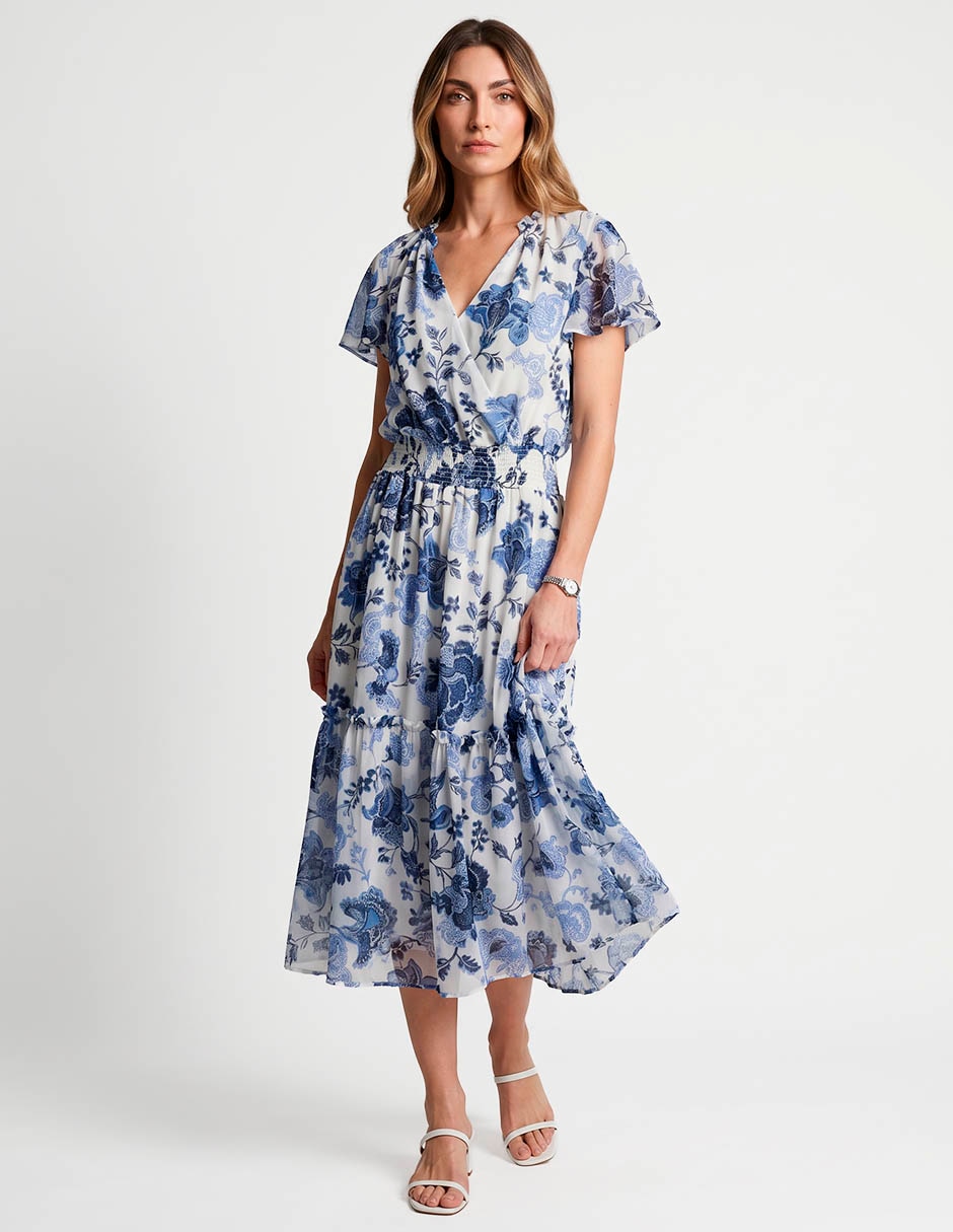 Vestido a la rodilla casual para mujer