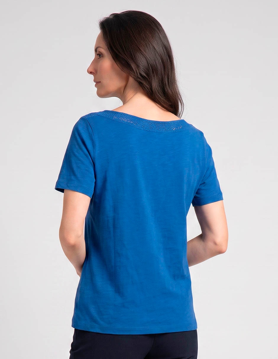 Playera manga corta cuello redondo para mujer 2