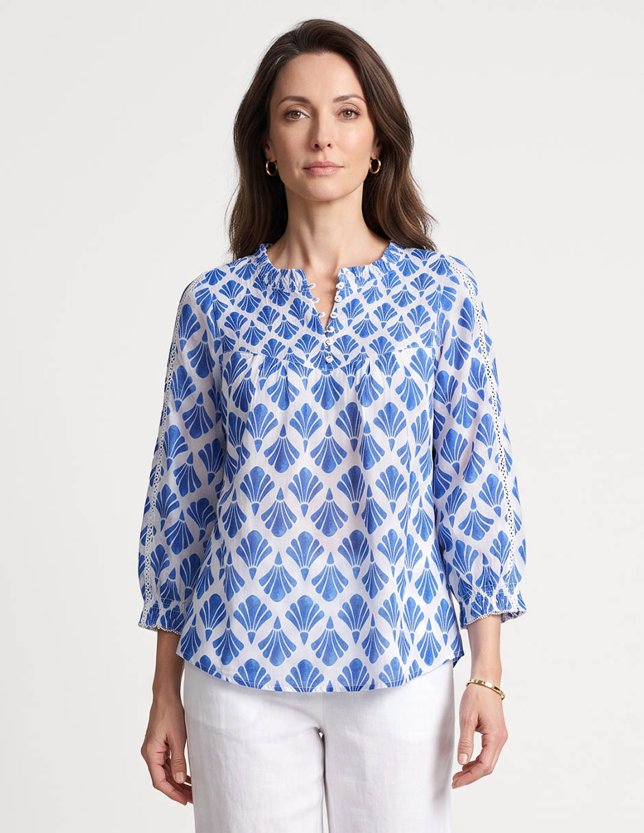 Blusa manga 3/4 para mujer