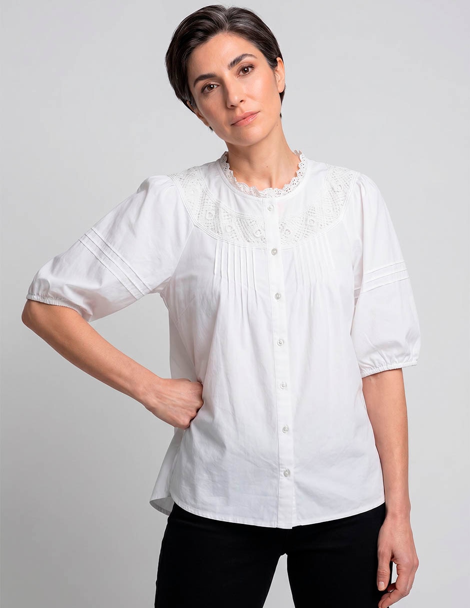 Blusa manga 3/4 para mujer Blusa manga 3/4 para mujer
