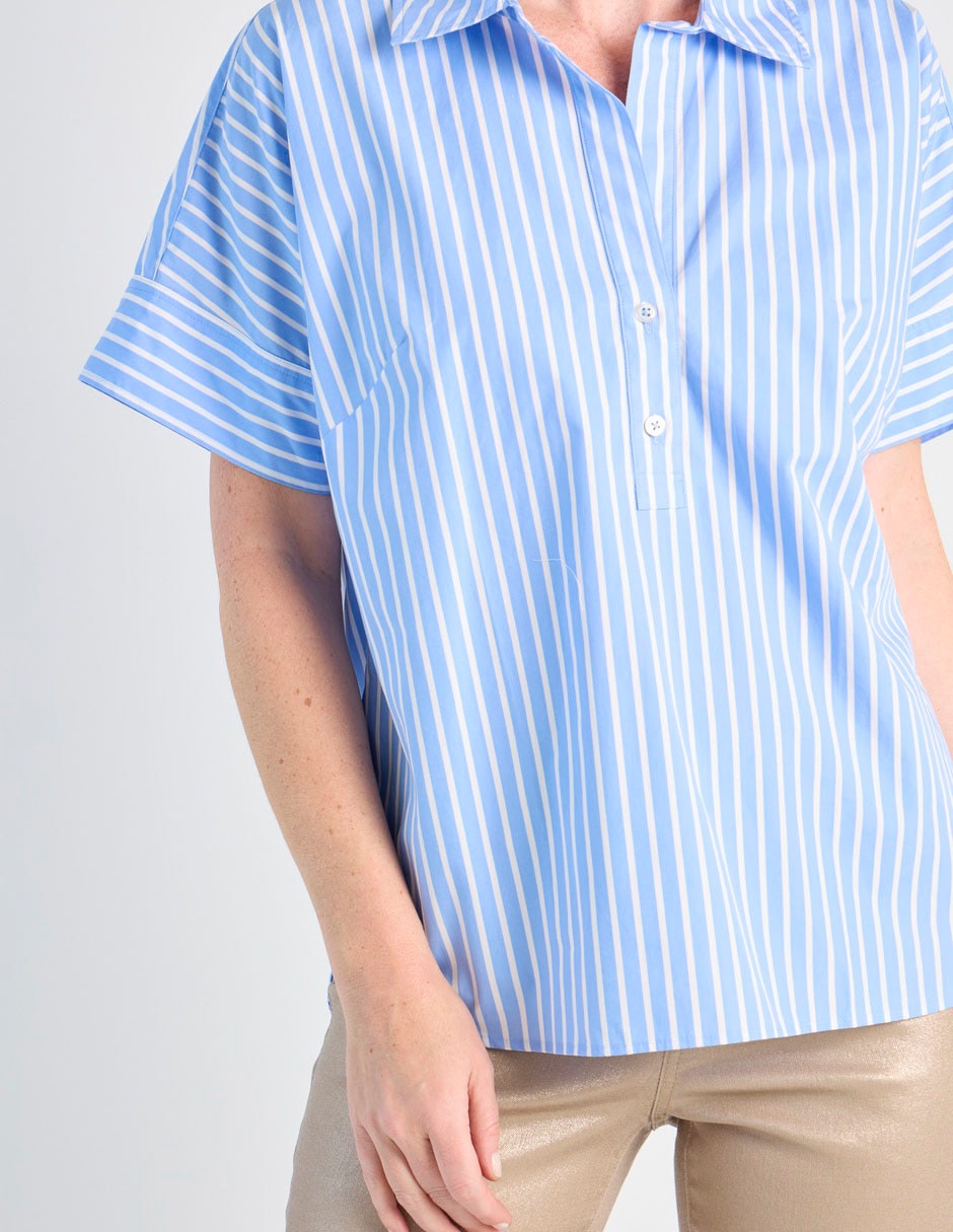 Blusa manga corta para mujer 4