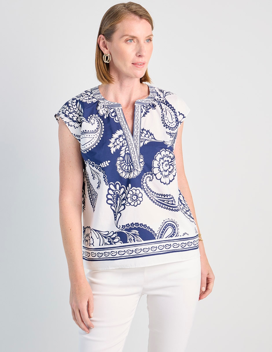 Blusa manga corta para mujer 3