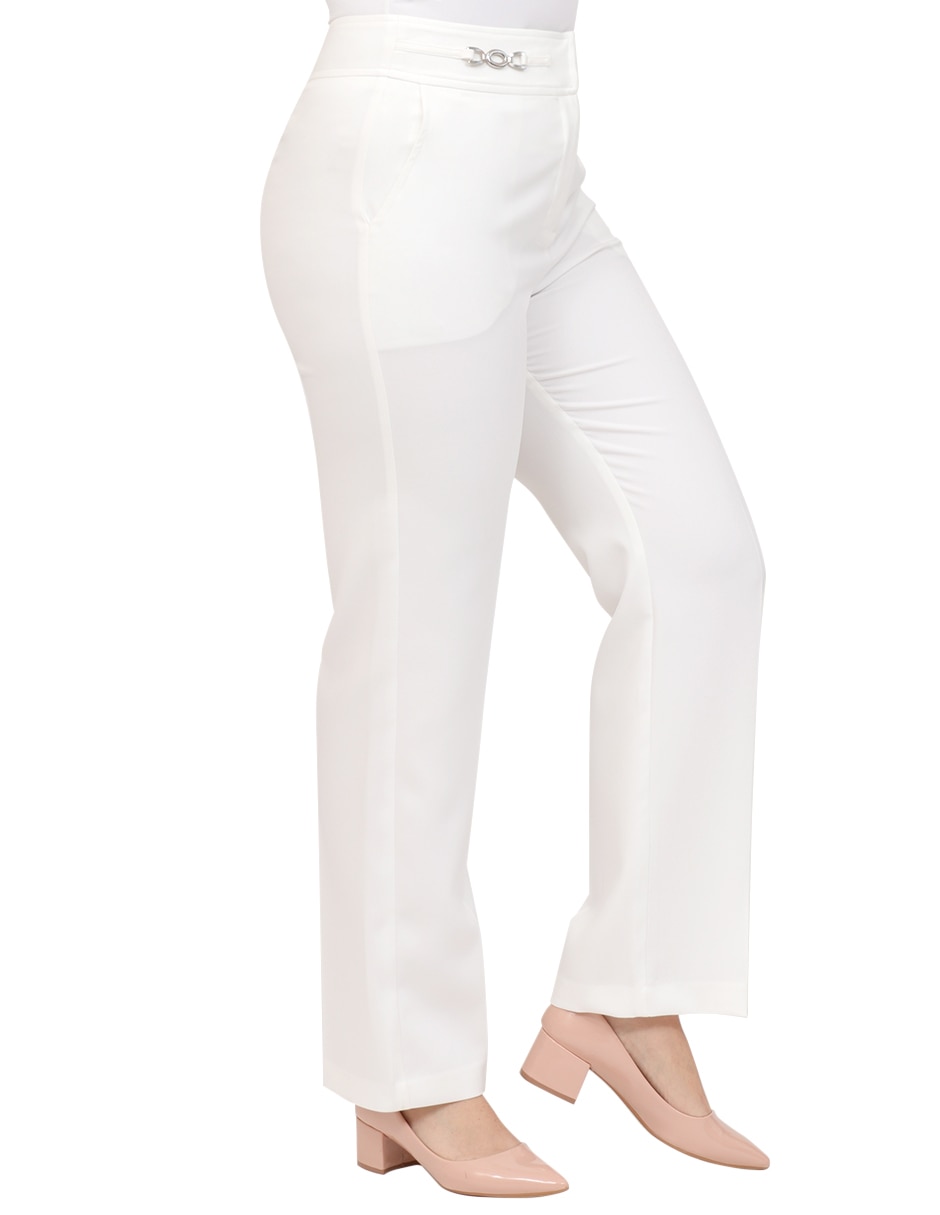Pantalón de vestir duplan petite regular para mujer