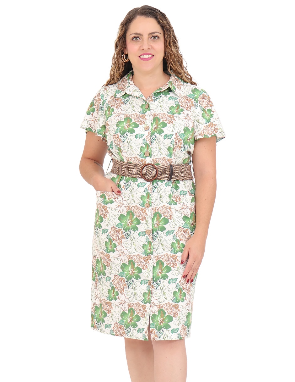 Vestido 3/4 casual para mujer