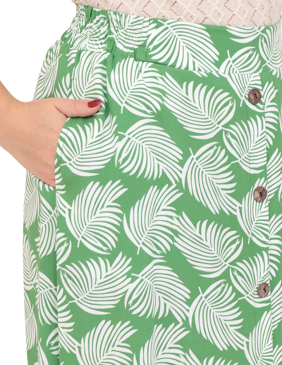 Falda crop a la cintura 5