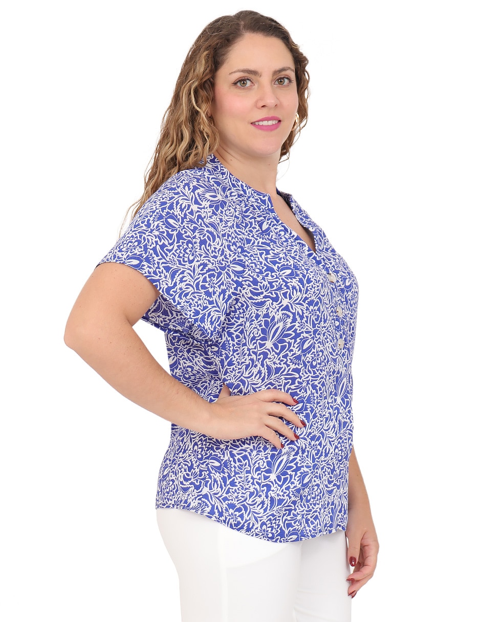 Blusa manga corta para mujer 3