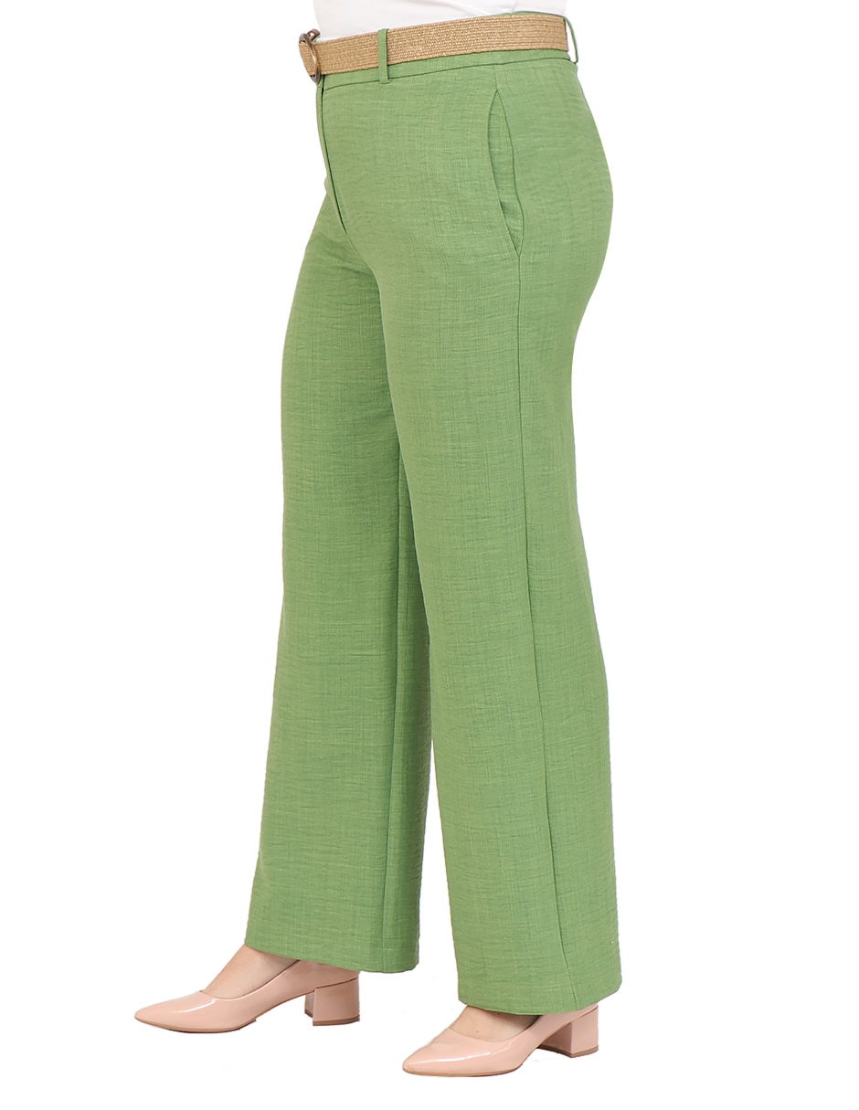 Pantalón de vestir duplan petite straight para mujer