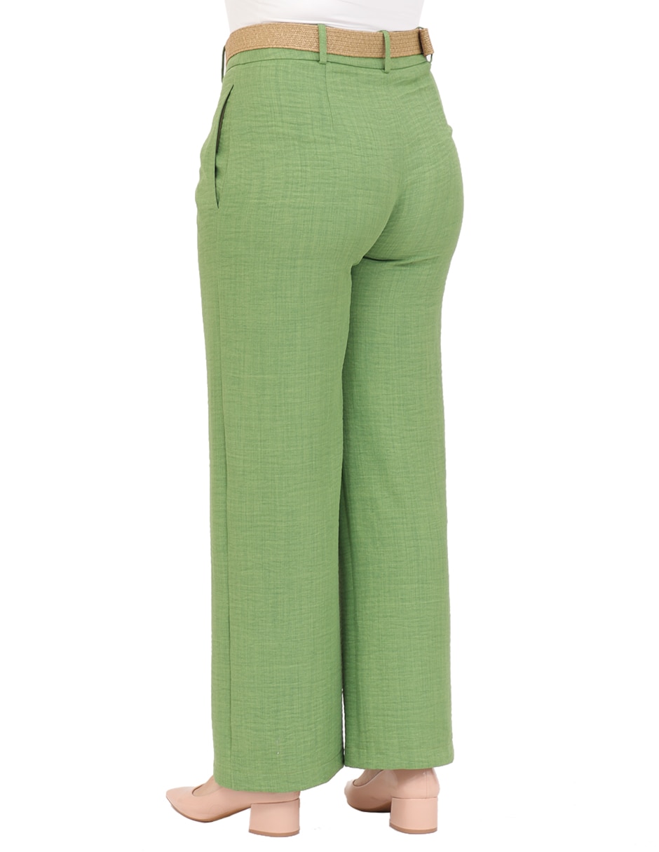 Pantalón de vestir duplan petite straight para mujer