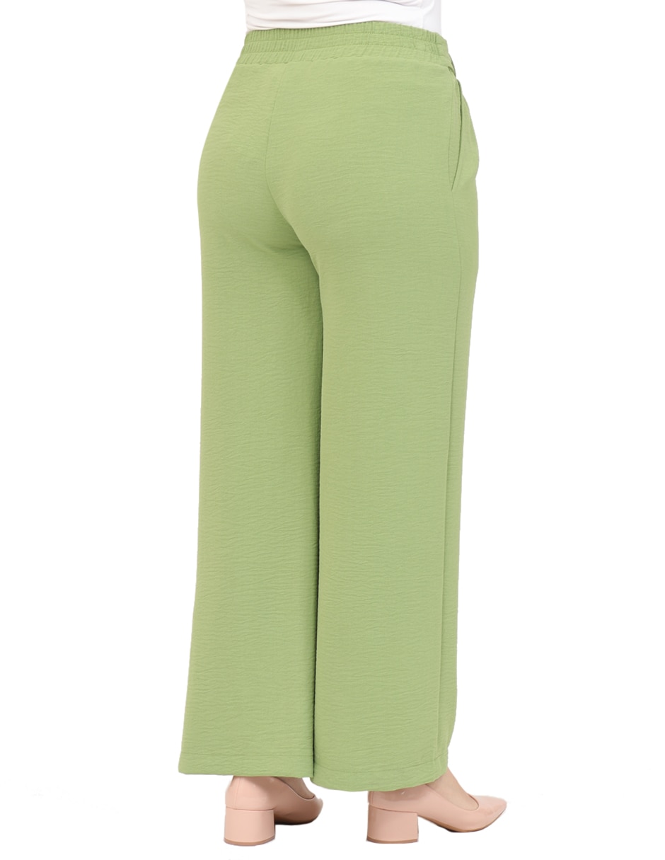 Pantalón pijamero duplan petite slim para mujer