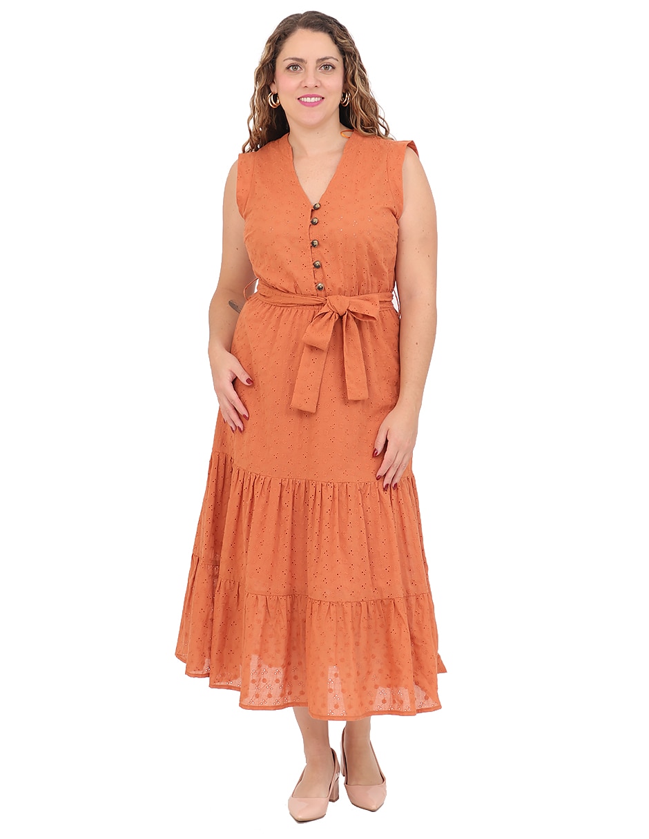 Vestido midi casual para mujer