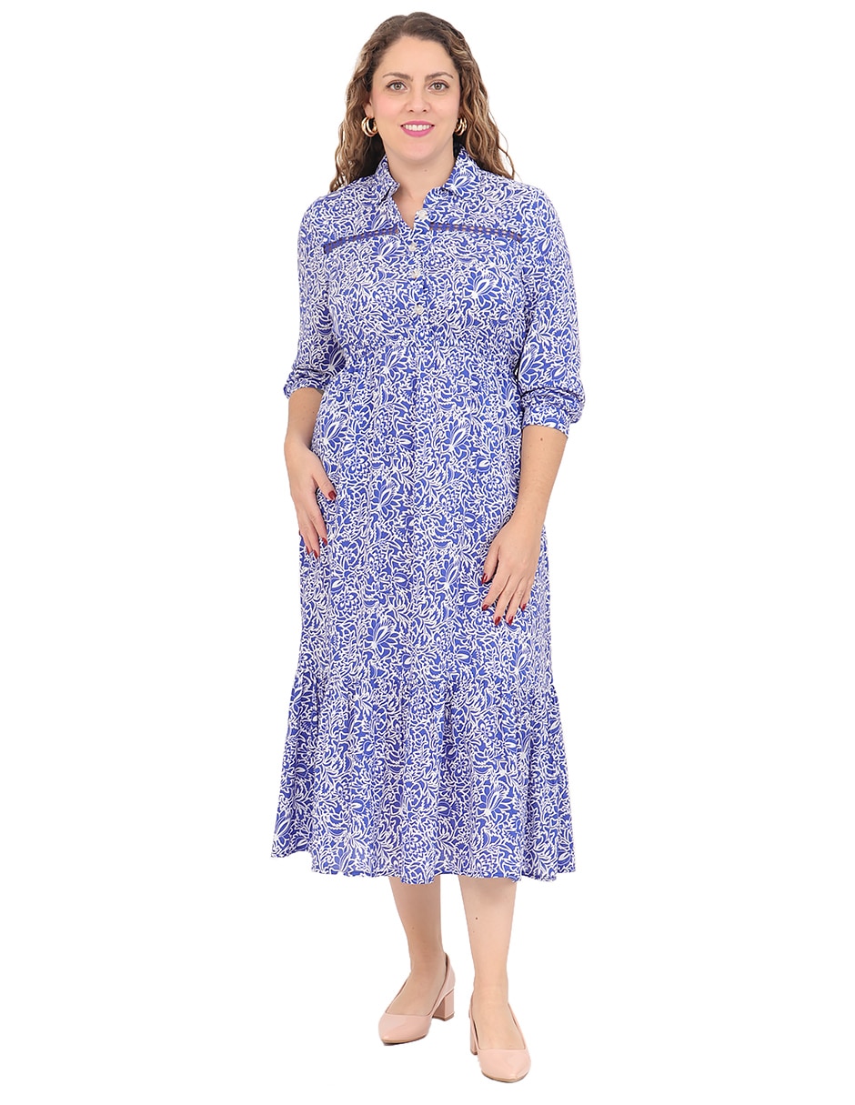 Vestido midi casual para mujer Vestido midi casual para mujer