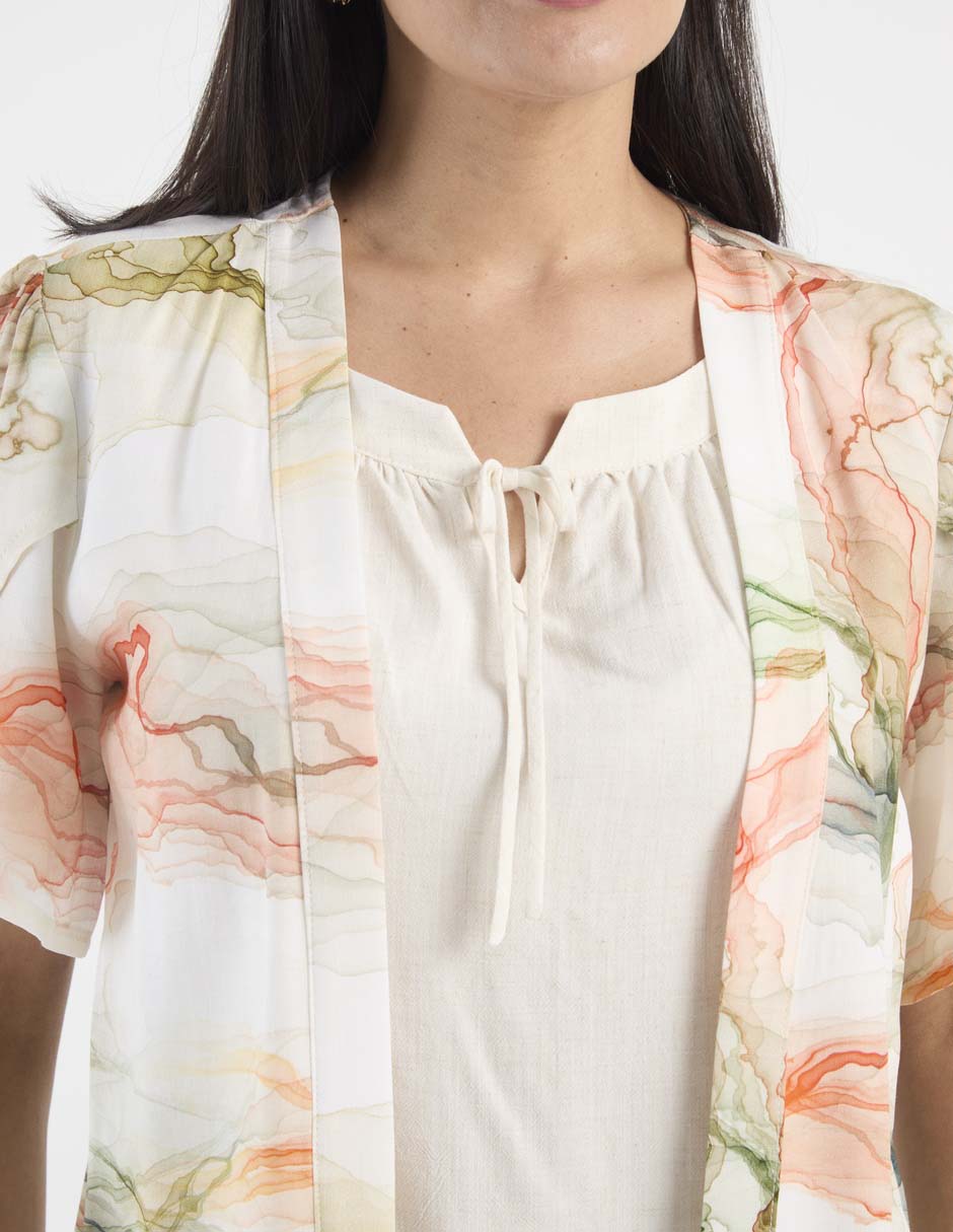 Blusa vitos manga 3/4 para mujer 4