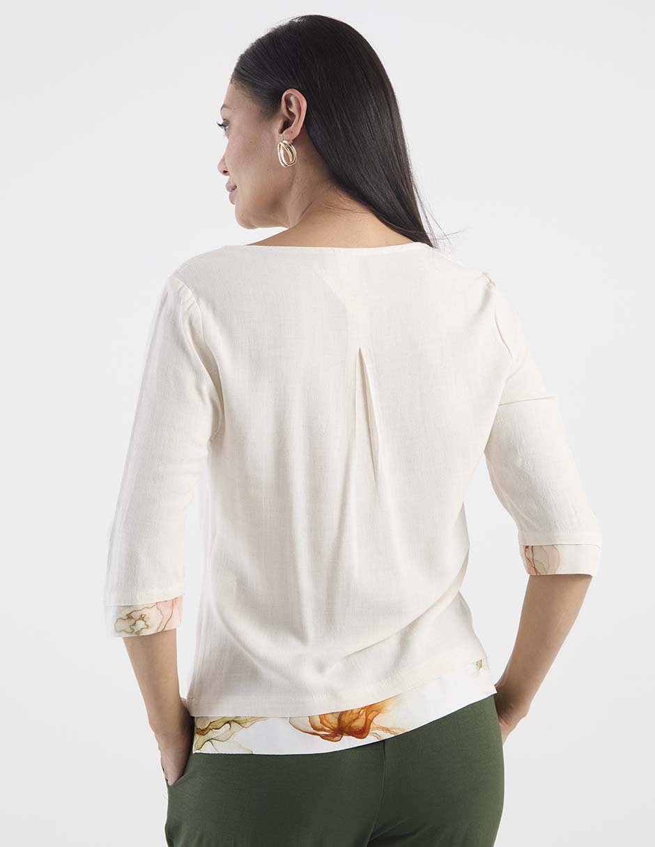 Blusa vitos manga 3/4 para mujer 2